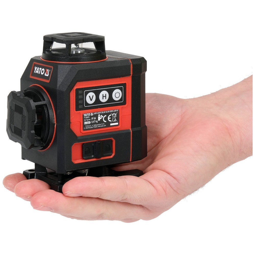 Рівень лазерний на 4-площини зелен пром YATO YT-30419 Рівень лазерний на 4-площини зелен пром YATO YT-30419