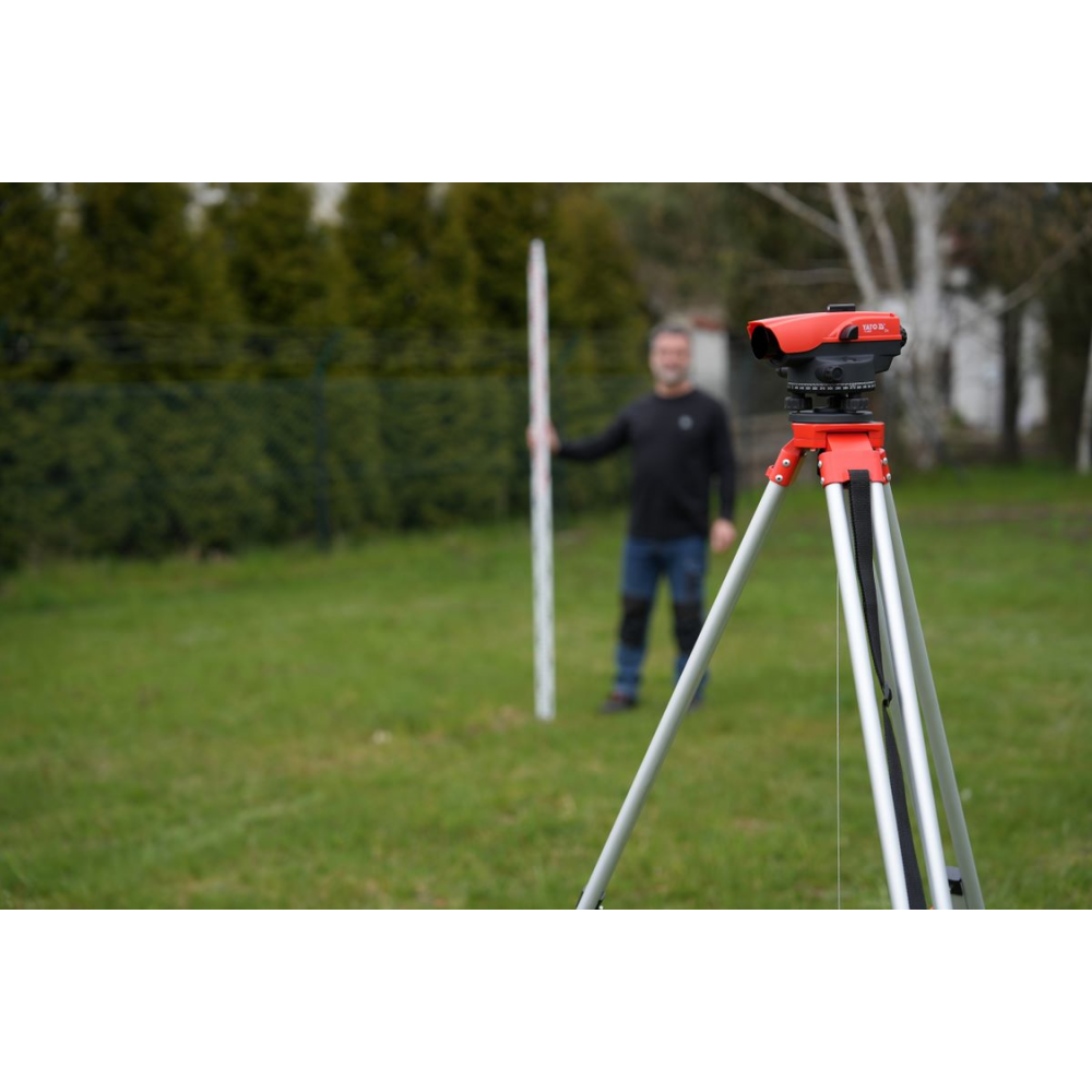 Нівелір опт авто-налаш. з штатив і рейк YATO об'єкт Ø= 38мм, крат- 32Х радіус- 1-55 м, точн- 1мм/30м Нівелір опт авто-налаш. з штатив і рейк YATO об'єкт Ø= 38мм, крат- 32Х радіус- 1-55 м, точн- 1мм/30м