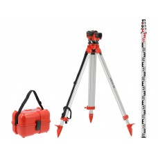 Нівелір опт авто-налаш. з штатив і рейко YATO об'єкт Ø= 38мм, крат- 32Х радіу- 0,5-50м точн- 1мм/30м