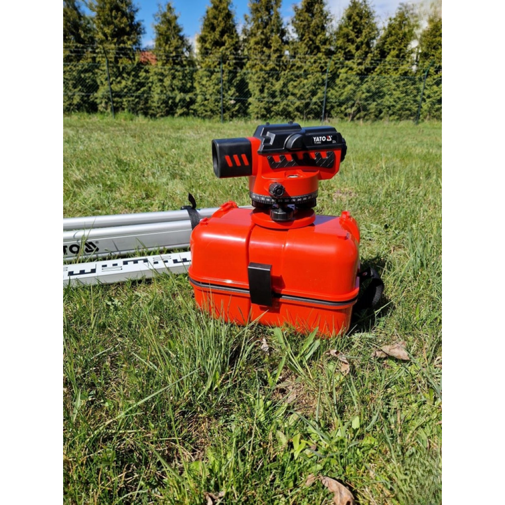 Нівелір опт авто-налаш. з штатив і рейко YATO об'єкт Ø= 38мм, крат- 32Х радіу- 0,5-50м точн- 1мм/30м Нівелір опт авто-налаш. з штатив і рейко YATO об'єкт Ø= 38мм, крат- 32Х радіу- 0,5-50м точн- 1мм/30м