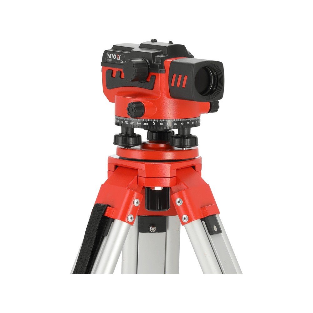 Нівелір опт авто-налаш. з штатив і рейко YATO об'єкт Ø= 38мм, крат- 32Х радіу- 0,5-50м точн- 1мм/30м Нівелір опт авто-налаш. з штатив і рейко YATO об'єкт Ø= 38мм, крат- 32Х радіу- 0,5-50м точн- 1мм/30м