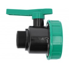 Кран кульовий до водяних пластикових труб  Ø= 3/2" Х 3/2" F/M-різьб FLO з поліпроп, для тиску 16Bar