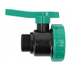 Кран кульовий до водяних пластикових труб  Ø= 5/4" Х 5/4" F/M-різьб FLO з поліпроп, для тиску 16Bar