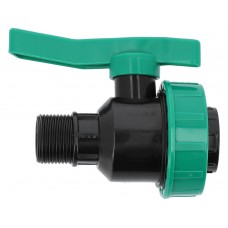 Кран кульовий до водяних пластикових труб  Ø= 3/4" Х 3/4" F/M-різьб FLO з поліпроп, для тиску 16Bar