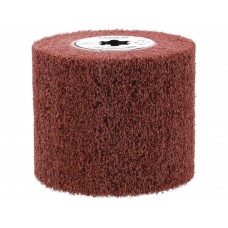 Щітка-вал до шліфувально-брашувальної машинки YATO фіброва по металу, Ø= 120/19 мм, шир.- 100мм [20]