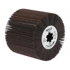 Щітка-вал до шліфувально-брашувальної машинки YATO з абразивних пелюстків, Ø= 120/19, шир.- 100 мм