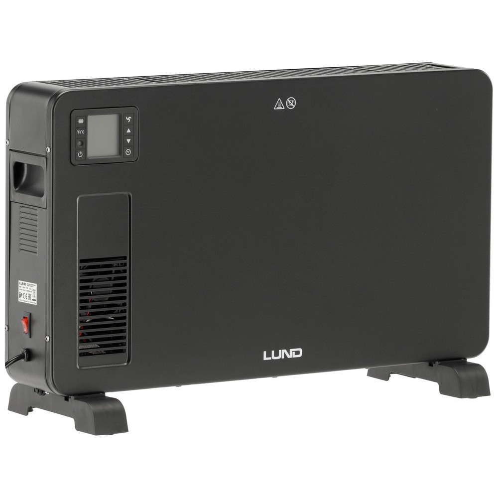 Обігрівач конвекторний LUND від ел.мережі- 230 В, 3 регулюв режими- 1,1,3 і 2,3 кВт з вентилятором Обігрівач конвекторний LUND від ел.мережі- 230 В, 3 регулюв режими- 1,1,3 і 2,3 кВт з вентилятором