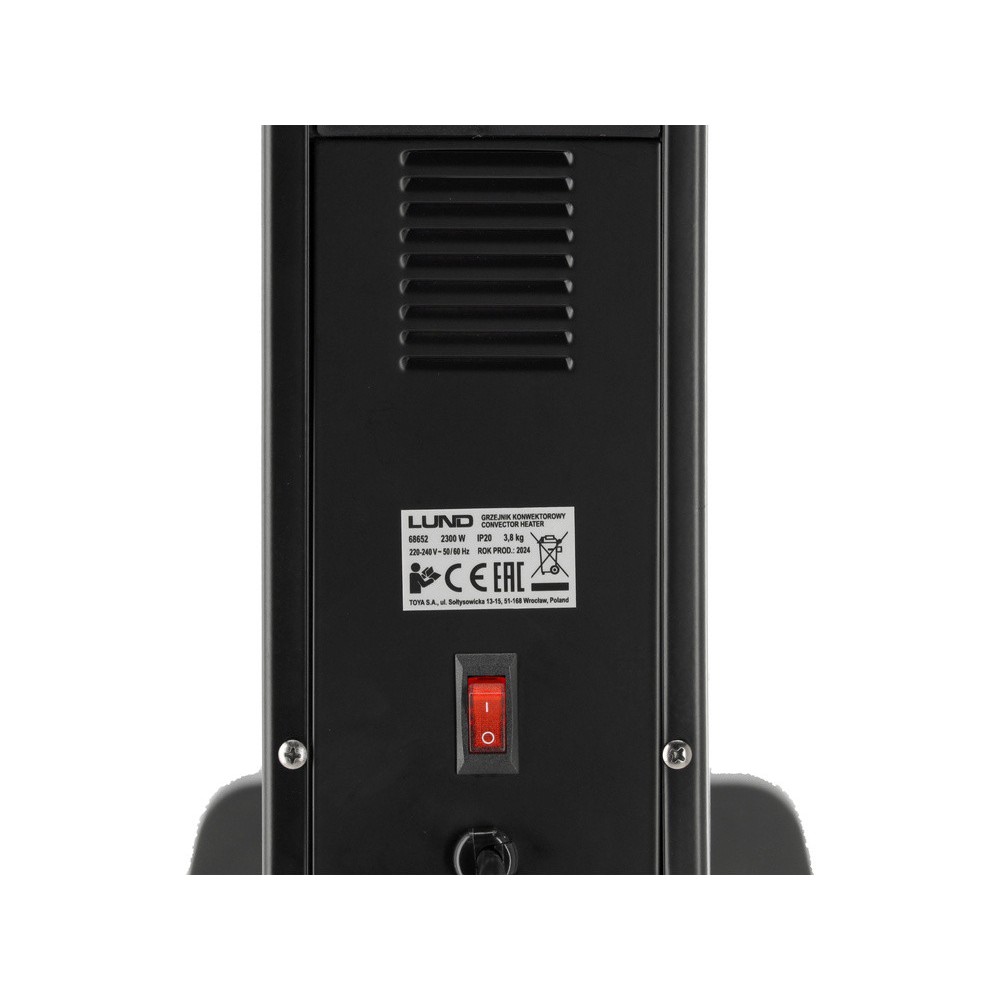 Обігрівач конвекторний LUND від ел.мережі- 230 В, 3 регулюв режими- 1,1,3 і 2,3 кВт з вентилятором Обігрівач конвекторний LUND від ел.мережі- 230 В, 3 регулюв режими- 1,1,3 і 2,3 кВт з вентилятором