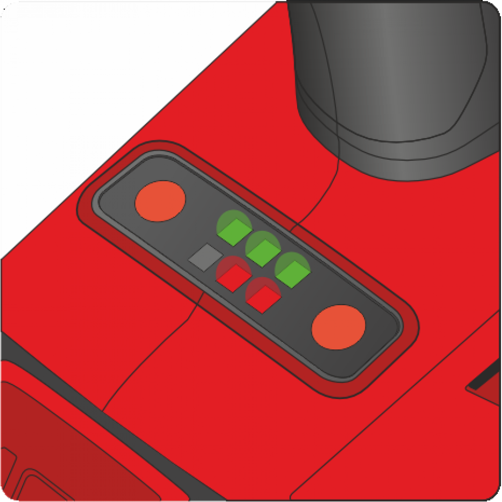 Гайковерт ударний, безщітковий YATO: 2 акум.18 В Li-Ion 4 АГод, квадрат1/2", 850 Нм + зарядн. пристр