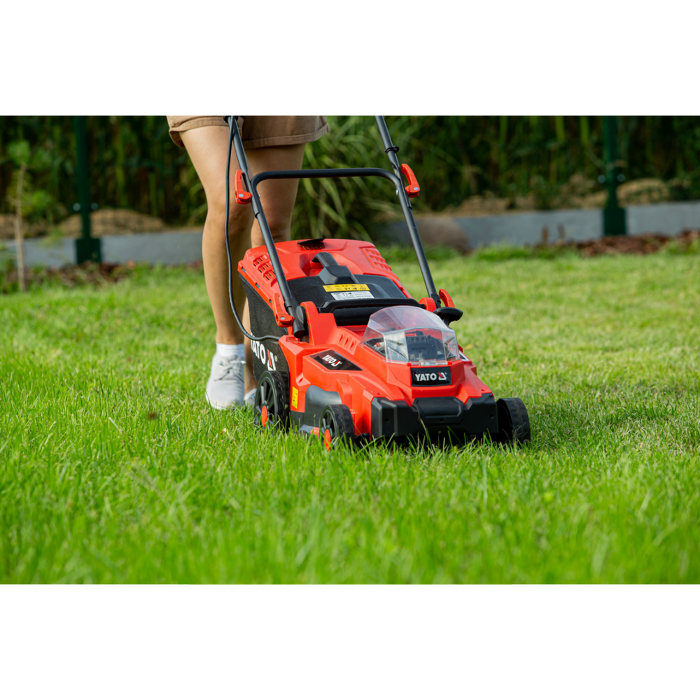 Газонокосарка на 4-х колесах акумул. YATO YT-85224 Газонокосарка на 4-х колесах акумул. YATO YT-85224