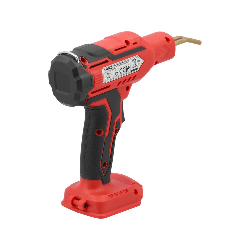 Паяльник для пластика YATO акумул. Li-Ion 18 В, макс. t= 500ºC (БЕЗ АКУМУЛЯТОРА) [10]