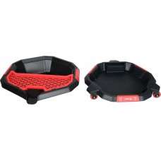 Миска для зливу оливи поліпропіленова YATO, V= 8 л, на 3-х колесах, 470х 137 мм [3/12]