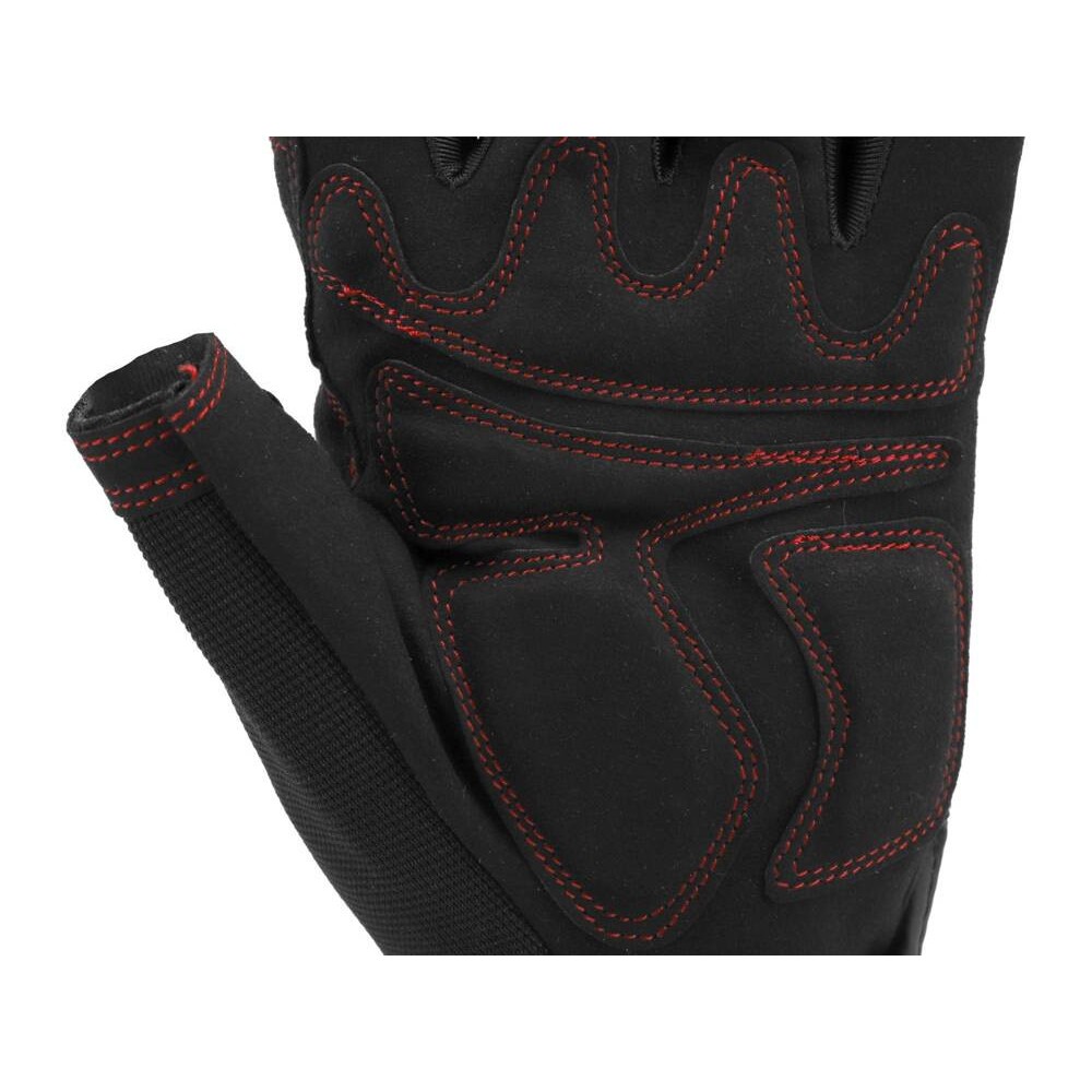 Рукавиці захисні безпалі з м'якими подушками YATO: штучна шкіра, поліуретан, спандекс, розм. 11 [12]