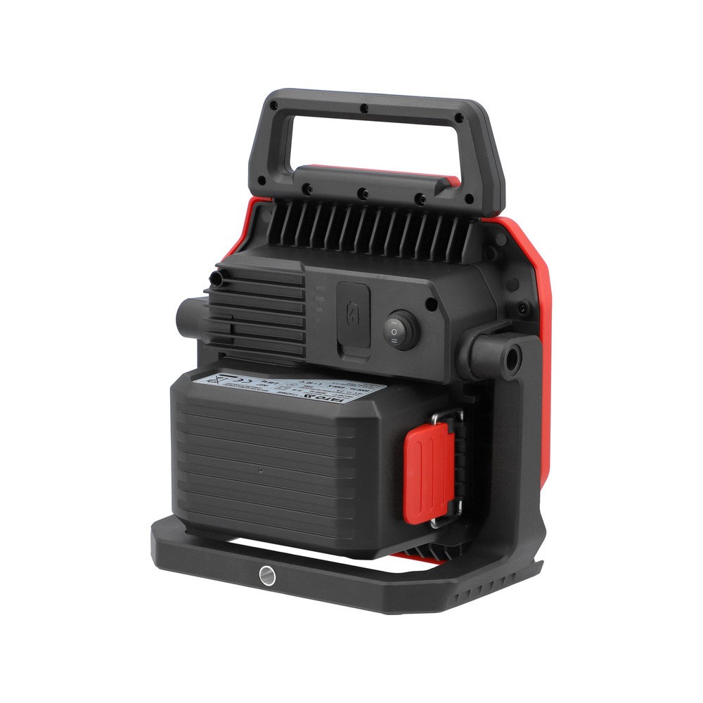 Прожектор переносний COB-діодний YATO від акумул. Li-Ion 18В і ел-мережі, 6000/1800 Lm ак. 3200/1000 Прожектор переносний COB-діодний YATO від акумул. Li-Ion 18В і ел-мережі, 6000/1800 Lm ак. 3200/1000