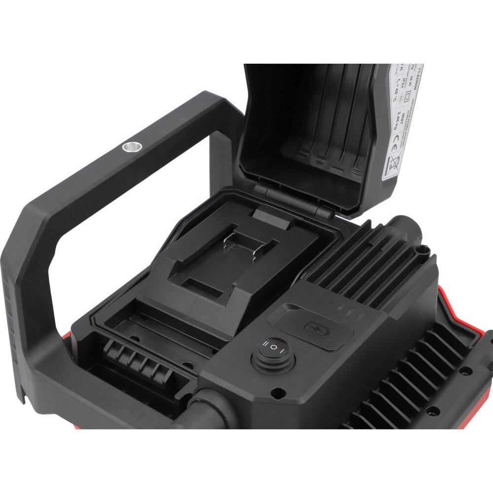 Прожектор переносний COB-діодний YATO від акумул. Li-Ion 18В і ел-мережі, 6000/1800 Lm ак. 3200/1000 Прожектор переносний COB-діодний YATO від акумул. Li-Ion 18В і ел-мережі, 6000/1800 Lm ак. 3200/1000