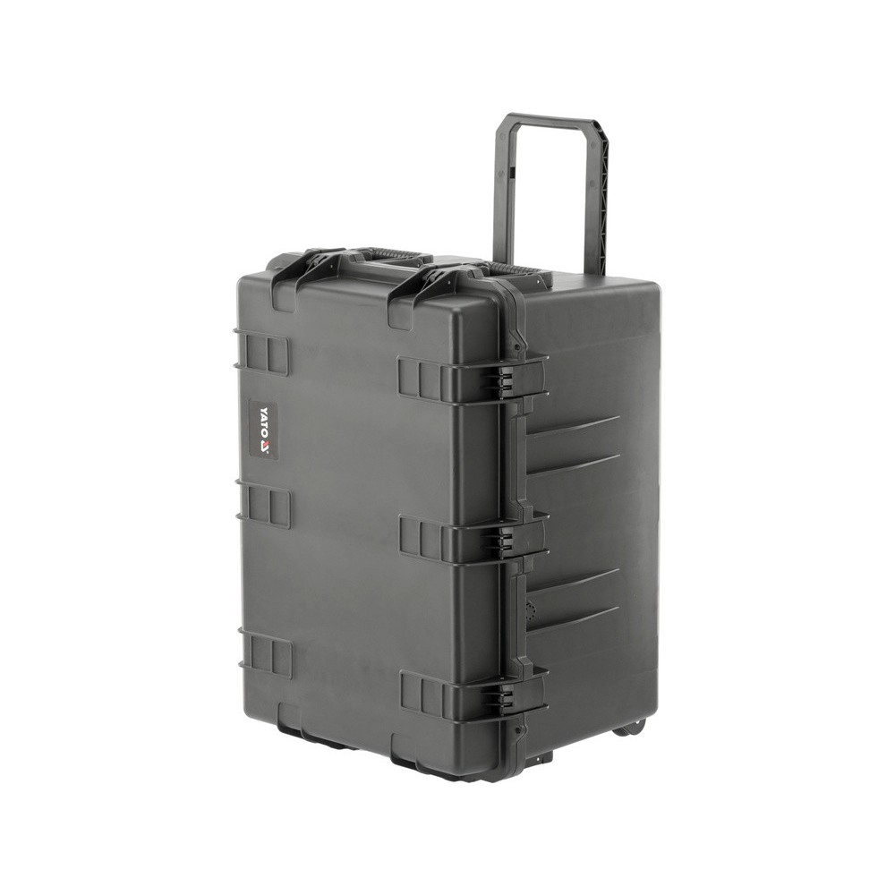 Ящик для інстр-ту гермет 2 колеса YATO габ зовн/внутр- 845x620x490/ 757x528x452 мм, з поліпропілену Ящик для інстр-ту гермет 2 колеса YATO габ зовн/внутр- 845x620x490/ 757x528x452 мм, з поліпропілену