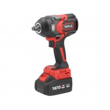 Гайковерт ударний акумуляторний YATO: 18 В Li-Ion 4 АГод, квадрат 1/2", КМ- 1200 Нм [4/32]