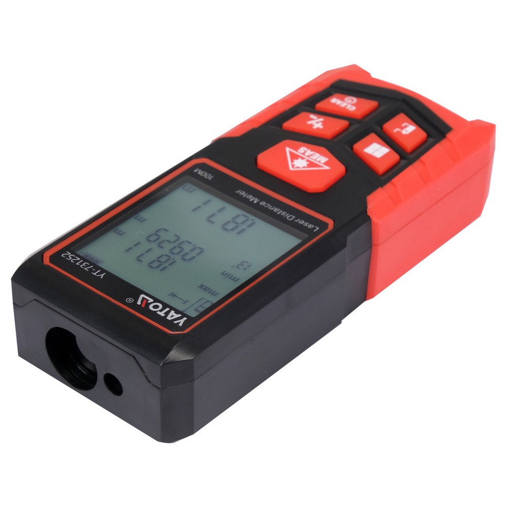 Дальномір лазерний YATO з LCD- дисплеєм дальн- 100м, похибка ±2мм, виміри площі і об'єму живл- 2-ААА Дальномір лазерний YATO з LCD- дисплеєм дальн- 100м, похибка ±2мм, виміри площі і об'єму живл- 2-ААА