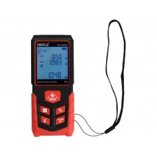 Дальномір лазерний YATO з LCD- дисплеєм, дальн- 50м, похибка ±2мм, виміри площі і об'єму живл- 2-ААА