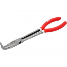 Щипці вигнуті під 90° подовжені YATO : L= 285 мм, HRC 50, Cr-V [60]