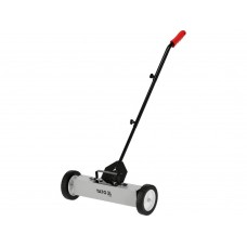 Мітла магнітна на колесах YATO; сила магн. 12-22 кгс, 450x75x101 мм, тримач- 76-113 см [2]