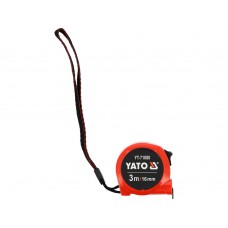 Рулетка вимірювальна YATO : L= 3 м x16 мм, [12/120]