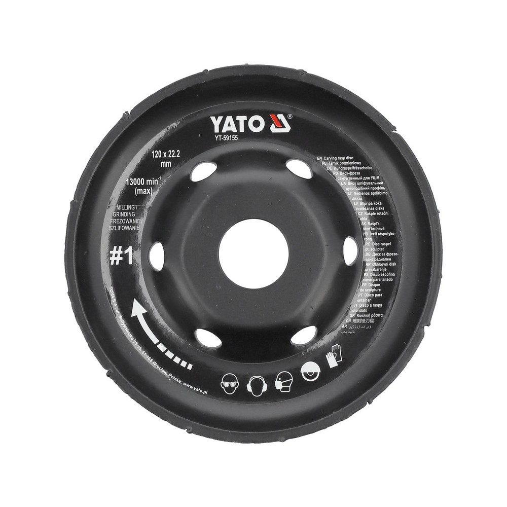 Диск-фреза YATO Ø=120/22.2 мм YT-59155 Диск-фреза YATO Ø=120/22.2 мм YT-59155