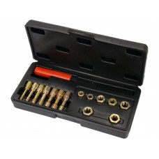 Засоби для ремонту різьби метричної YATO в гвинтах і гайках, 15 елем. [20]