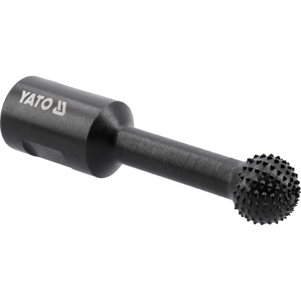 Фреза куляста по дереву YATO Ø= 20 мм, до КШМ з різьбовим захватом М14, матеріал- вуглецева сталь Фреза куляста по дереву YATO Ø= 20 мм, до КШМ з різьбовим захватом М14, матеріал- вуглецева сталь