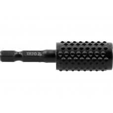 Фреза рашпільна циліндрична по дереву YATO Ø= 16 мм, l= 60 мм, 6-гран. шпиндель 1/4" з вуглец сталі