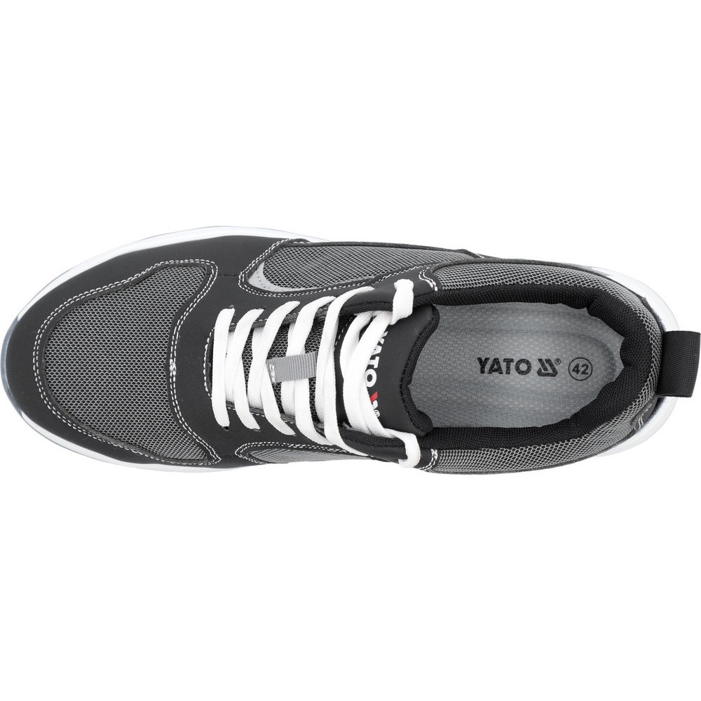 Кросівки робочі YATO "PRIME SBP", розм. 46 поверхня зі шкіри з сіткою і поліуретановою підошвою [10]
