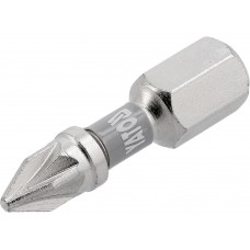 Насадка викруткова YATO; PZ1 х 25мм. шпиндель 6-гран- 1/4", покрита нікелем, 2шт.[10]