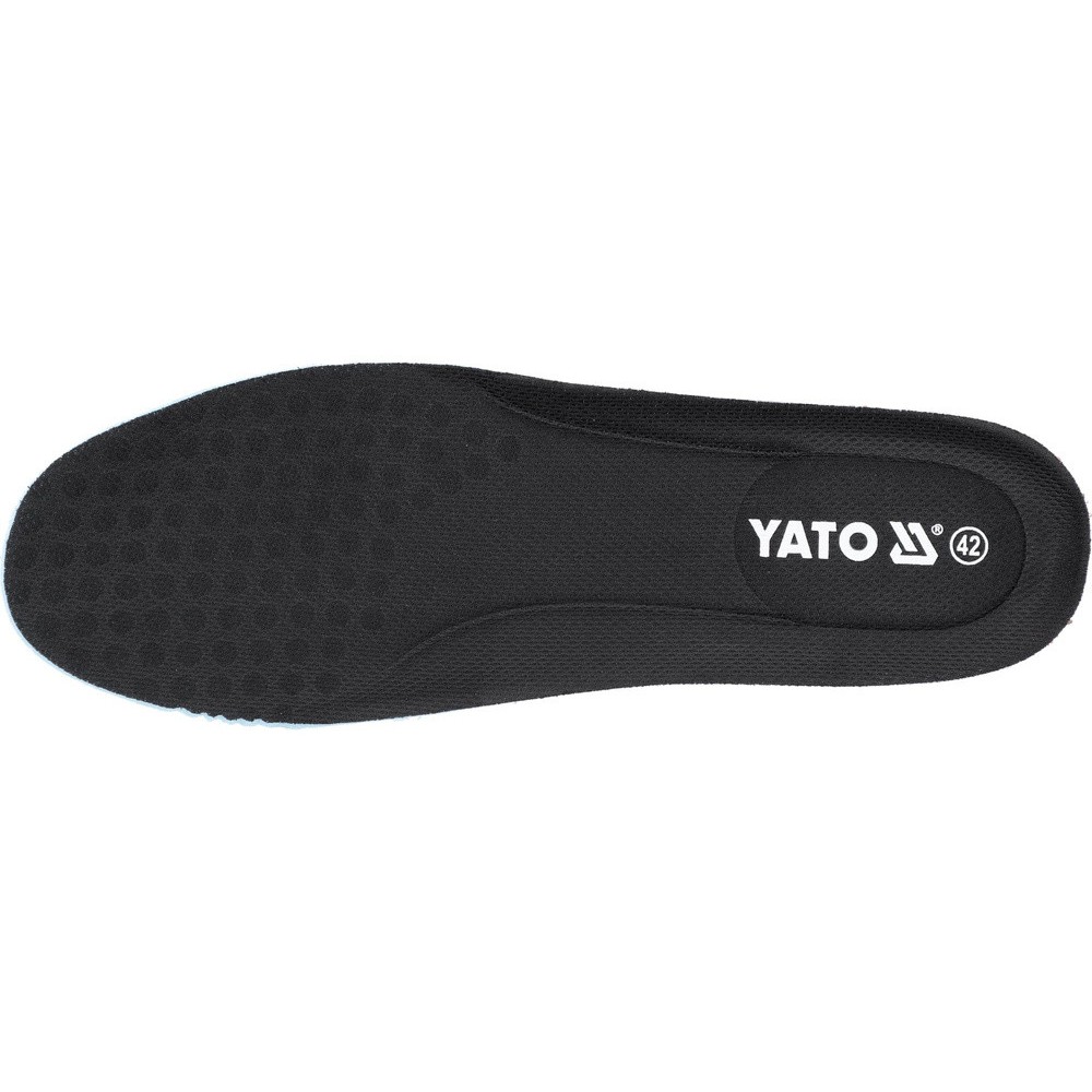 Кросівки робочі YATO "PAERIS SBP", розм. 44 поверхня зі шкіри з сіткою і кевларо поліурет. підошвою Кросівки робочі YATO "PAERIS SBP", розм. 44 поверхня зі шкіри з сіткою і кевларо поліурет. підошвою