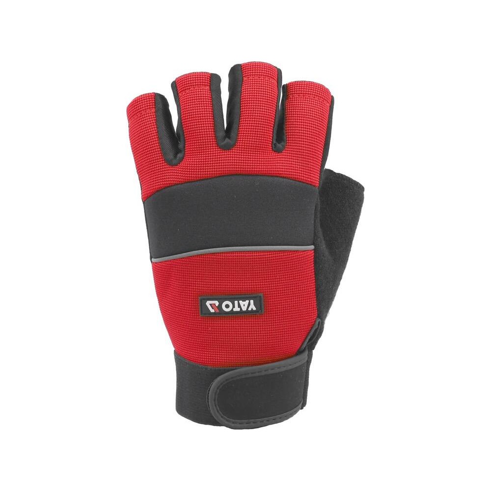 Рукавиці захисні для велосипедистів безпалі YATO: штучна шкіра, поліуретан, спандекс, розмір 11 [12]