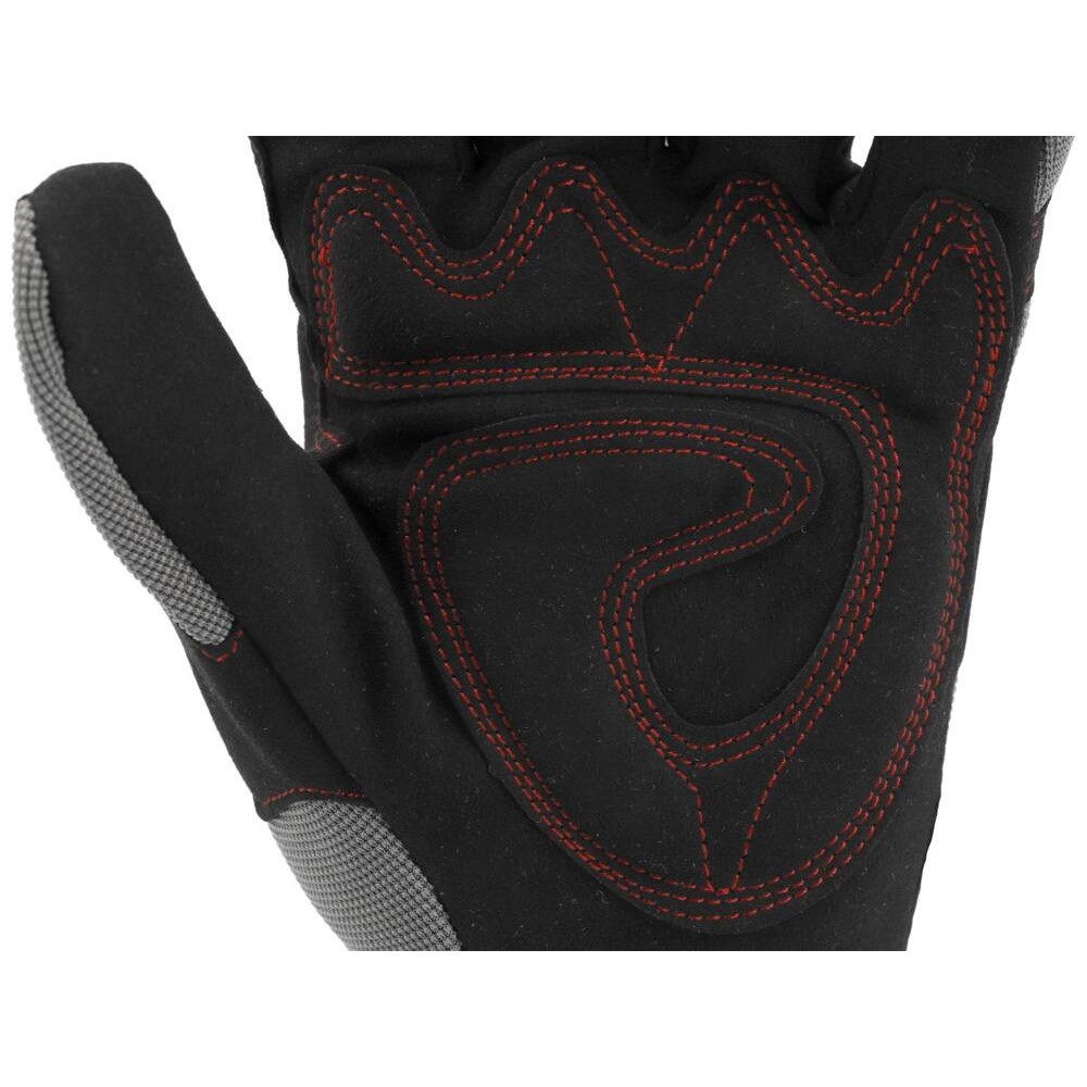 Рукавиці робочі з м'якими прокладками YATO : штучна шкіра, поліуретан, спандекс, розмір 11 [12]