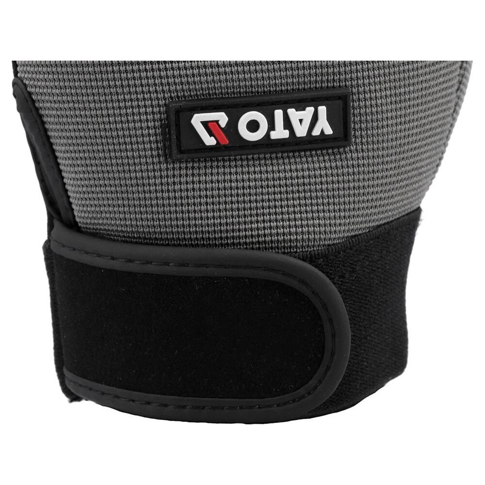 Рукавиці робочі з м'якими прокладками YATO : штучна шкіра, поліуретан, спандекс, розмір 11 [12]