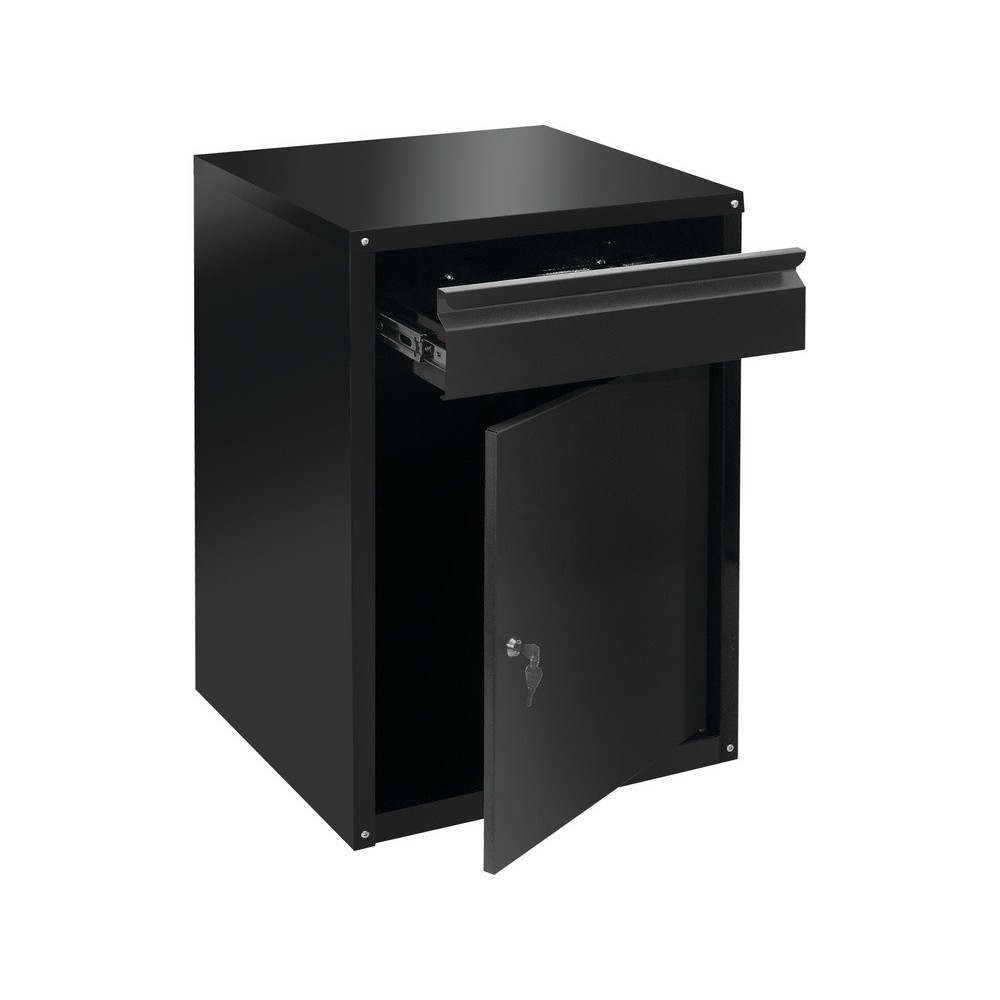 Шафа для майстерні з шуфлядою VOREL 775x 525x 485 мм, з лакованої бляхи [1]