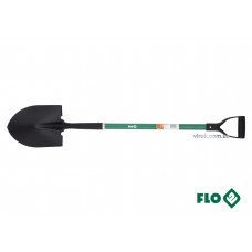 Лопата штикова гостра FLO 22 x 29 x 120 см сталева основа скловолоконна ручка