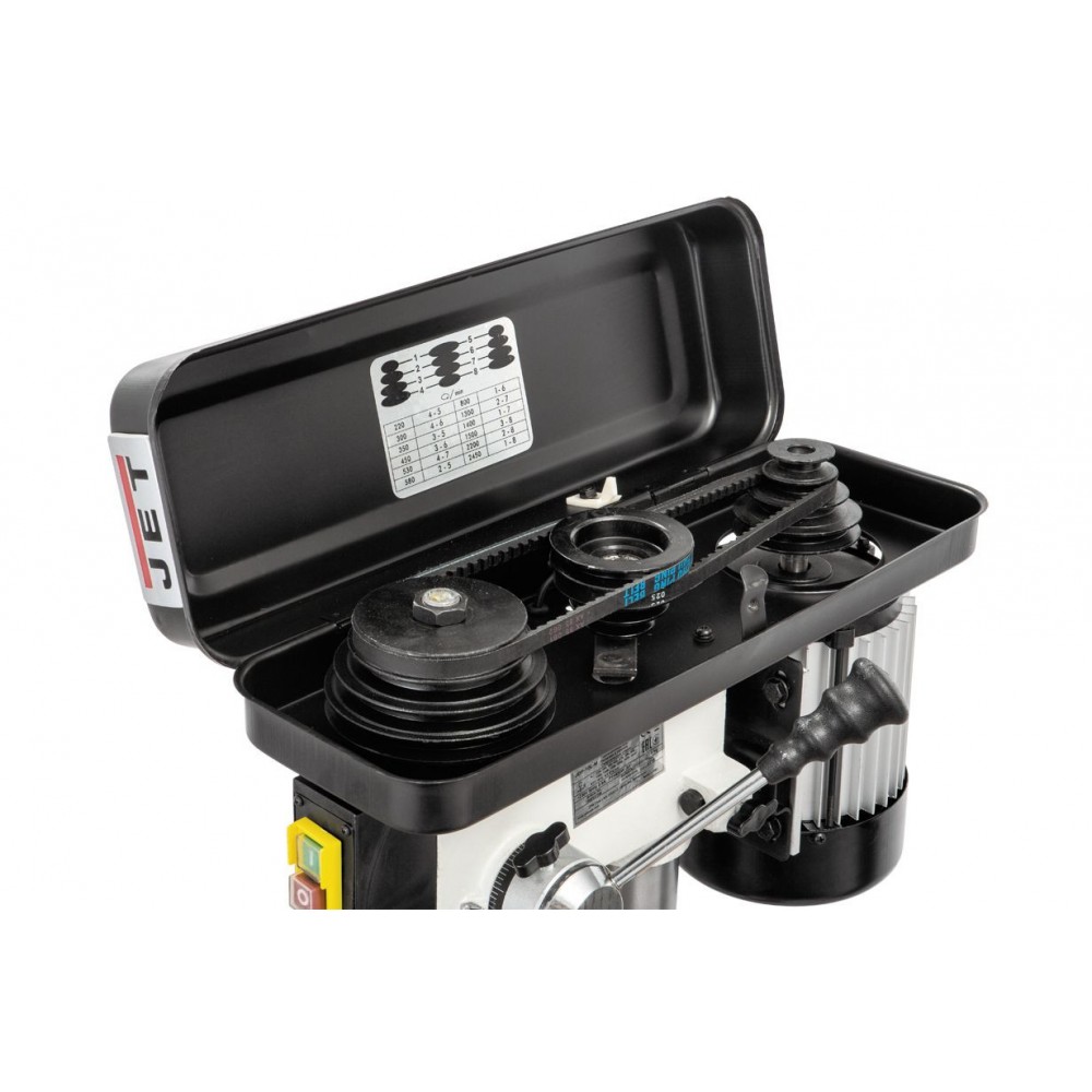 Свердлильний верстат настільний JET JDP-10L-M : 230В 0,45 кВт. МК2/В16 свердла Ø≤16 мм. 12 шв.(Д)