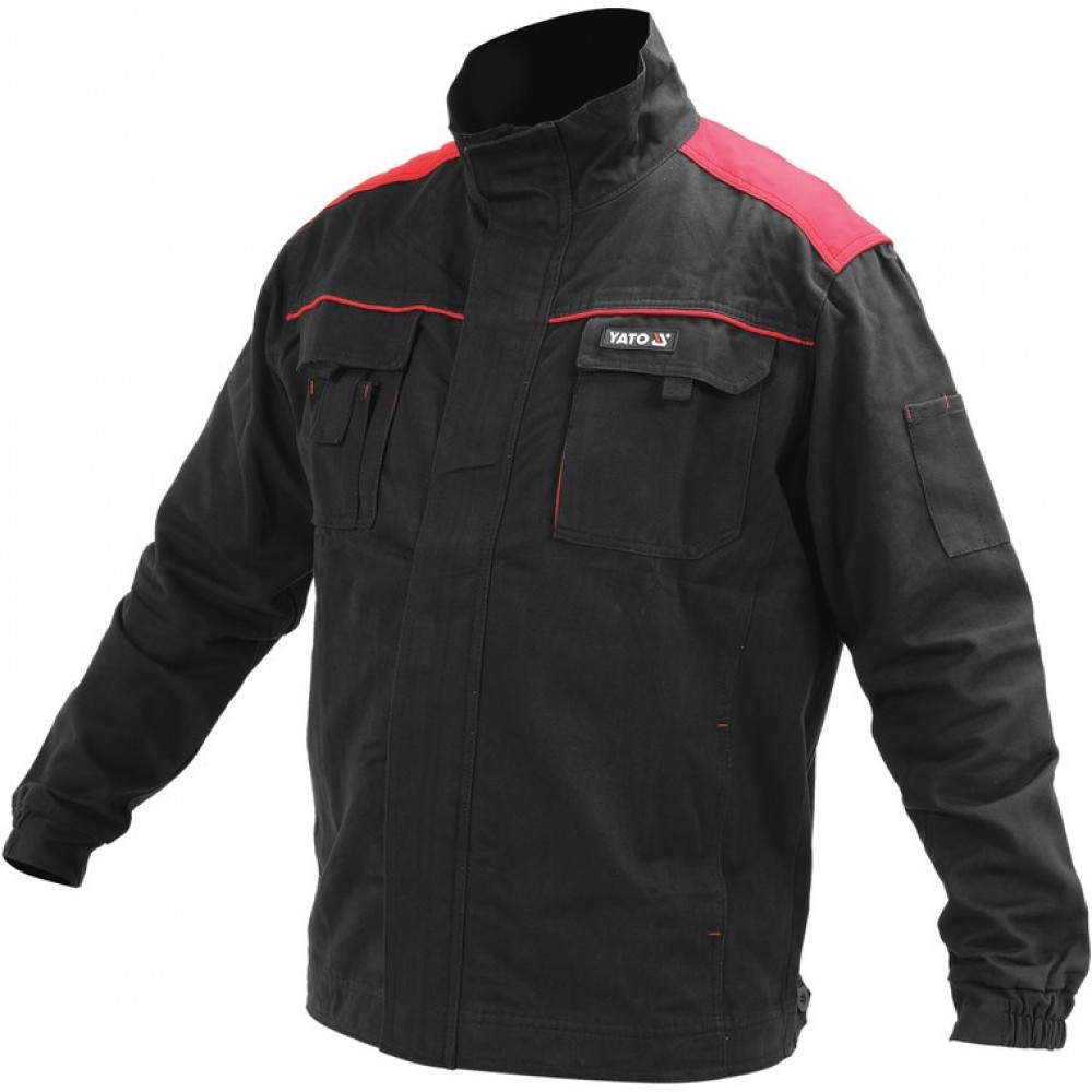 Куртка робоча COMFY YATO розмір S, чорно-червона, 7 кишень, 100% бавовна Куртка робоча COMFY YATO розмір S, чорно-червона, 7 кишень, 100% бавовна