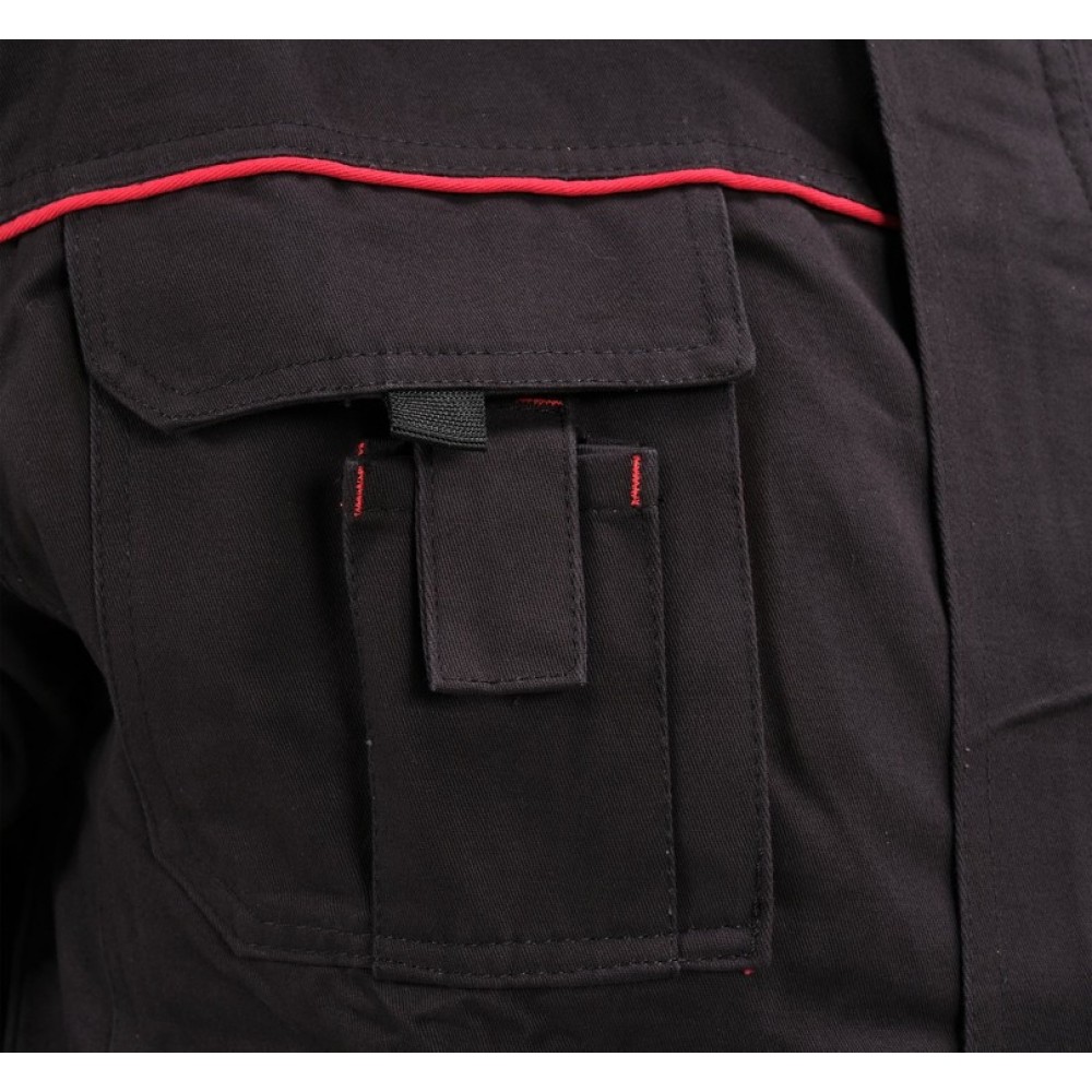 Куртка робоча COMFY YATO розмір S, чорно-червона, 7 кишень, 100% бавовна Куртка робоча COMFY YATO розмір S, чорно-червона, 7 кишень, 100% бавовна