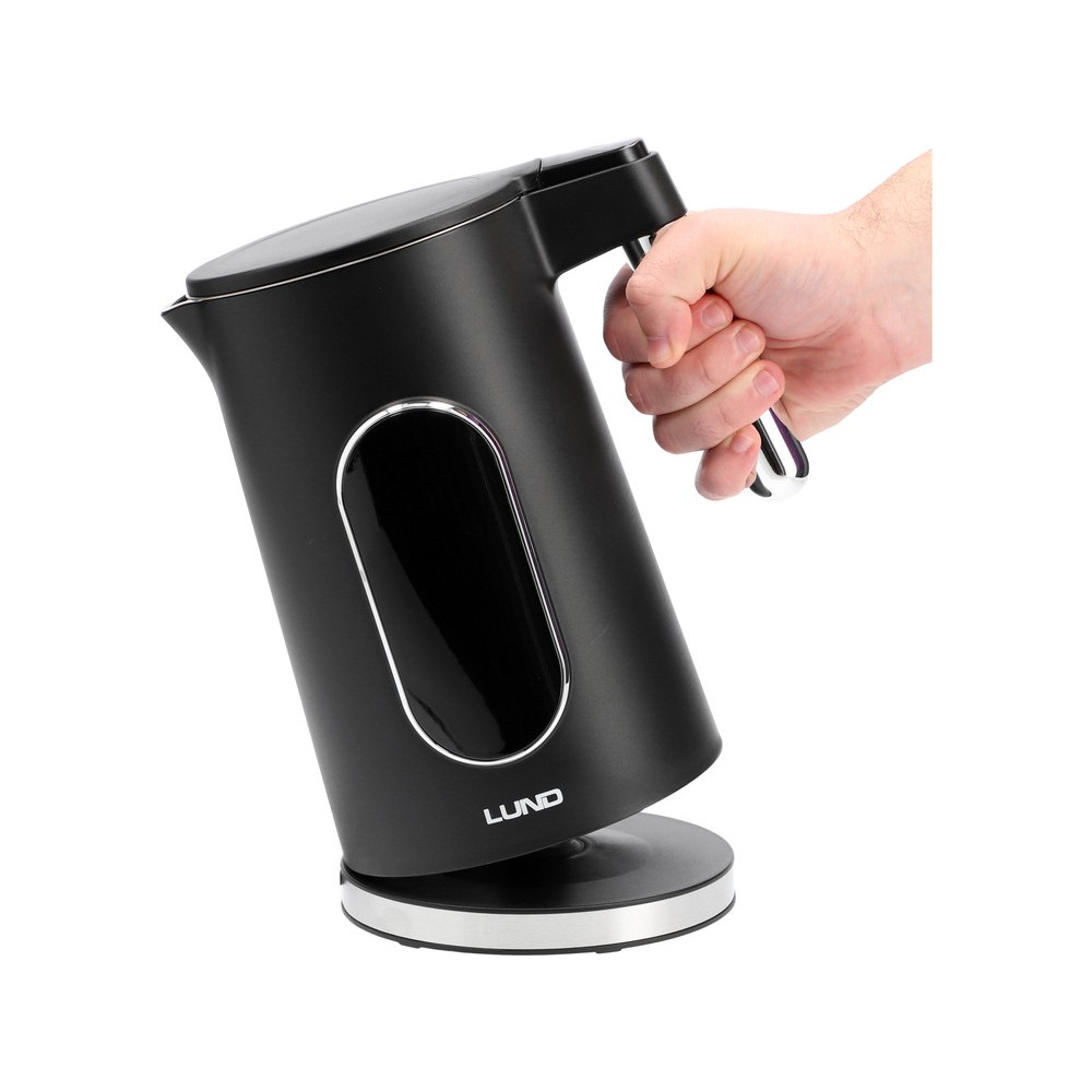 Електрочайник з регулятором температури, чорний LUND 68228 Електрочайник з регулятором температури, чорний LUND 68228