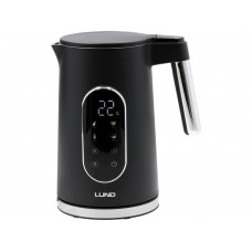 Електрочайник з регулятором температури, чорний LUND 68228