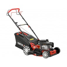 Газонокосарка бензинова YATO з приводом :2,4кВт, ширина різання: Ø= 46см, травозбірник- 62л