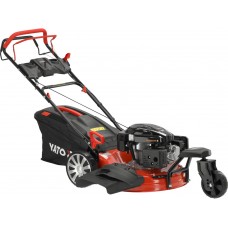 Газонокосарка бензинова YATO з приводом: 3,5кВт, ширина різання: Ø= 53 см, травозбірник- 62л