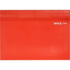 Підстилка для паяння YATO з жаростійкого силікону до 500°С, 350х 250х 2 мм, магн стрічка 345х 47мм