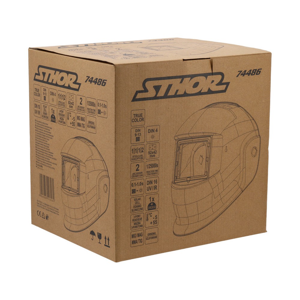 Маска електро-зварювальника з автозатемнен STHOR TRUE COLOR Маска електро-зварювальника з автозатемнен STHOR TRUE COLOR