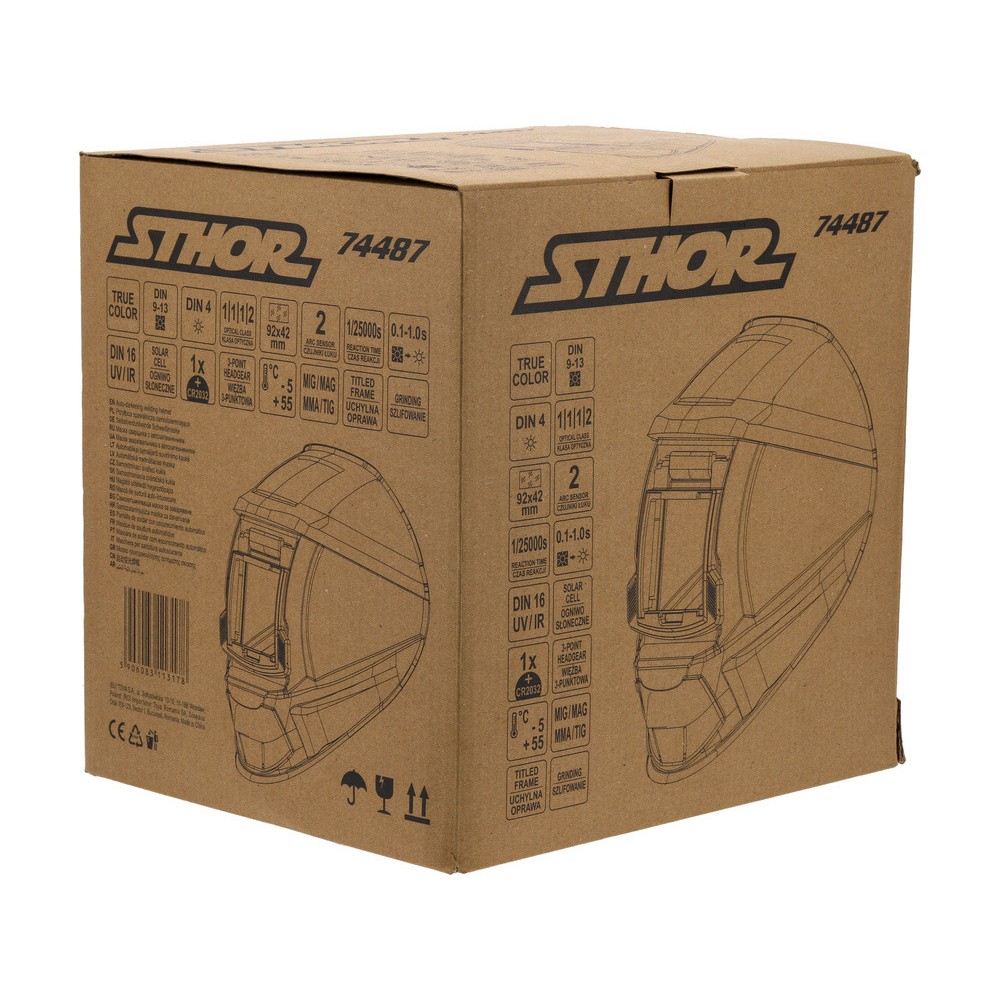 Маска електро-зварювальника з автозатемнен STHOR TRUE COLOR Маска електро-зварювальника з автозатемнен STHOR TRUE COLOR