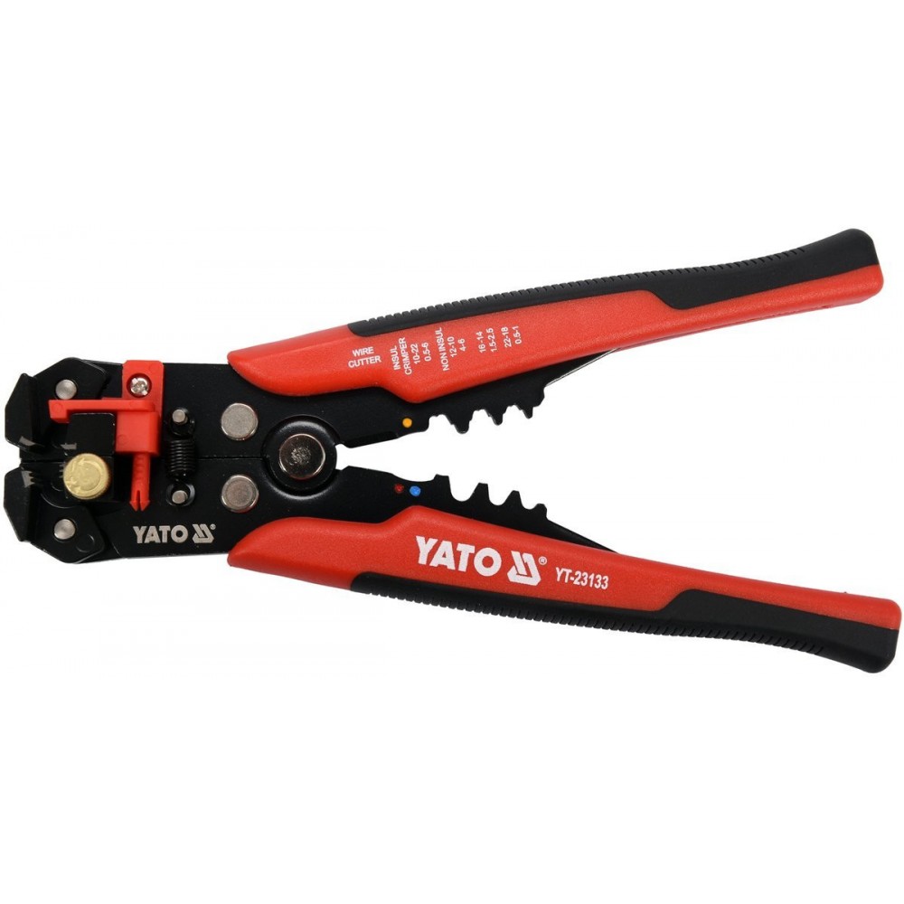 Кліщі для обтискання і зачистки проводів YATO. L=205 мм, 0,2- 6 мм², з наконечниками, 191 елем. Кліщі для обтискання і зачистки проводів YATO. L=205 мм, 0,2- 6 мм², з наконечниками, 191 елем.