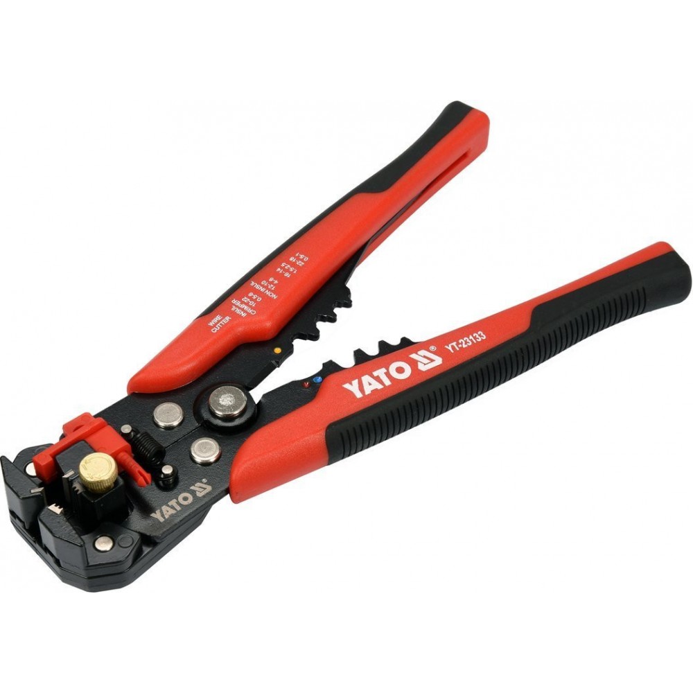 Кліщі для обтискання і зачистки проводів YATO. L=205 мм, 0,2- 6 мм², з наконечниками, 191 елем. Кліщі для обтискання і зачистки проводів YATO. L=205 мм, 0,2- 6 мм², з наконечниками, 191 елем.